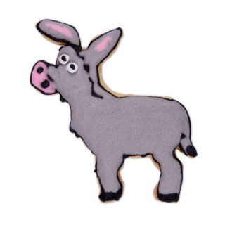 Ausstecher Esel mit Prgung Keksausstecher Pltzchenform, ca. 7.5 cm, Edelstahl, rostfrei