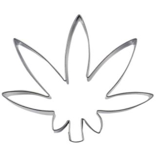 Ausstecher Blatt Wasserlilie Keksausstecher Pltzchenform, Edelstahl rostfrei, ca. 6.7 cm