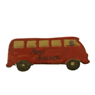 Ausstecher Bus Autobus mit Prgung Keksausstecher Pltzchenform, Edelstahl rostfrei, ca. 9 cm