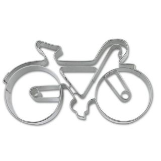 Ausstecher Fahrrad Rennrad Drahtesel mit Prgung Keksausstecher Pltzchenform, Edelstahl rostfrei, ca. 9 cm