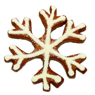Ausstecher Schneeflocke kantig Keksausstecher Pltzchenform, ca. 8 cm, Edelstahl, rostfrei
