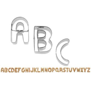 Buchstaben-Ausstechformen ABC A-Z, 2,5 cm