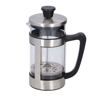 Kaffeebereiter Pressfilterkanne Edelstahl Borosilikatglas 1,0 Liter