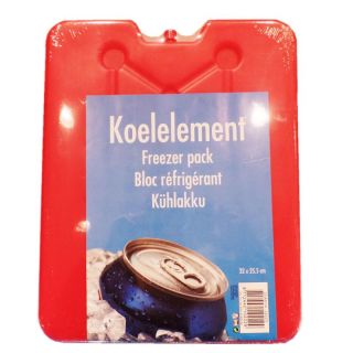 extra groer Khlakku Khlelement Khlplatte XL, Kunststoff gefllt, ca. 32 x 25.5 x 1 cm, in blau oder rot, 1 Stck