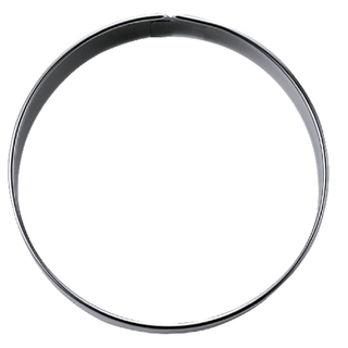 Ausstecher Ring Kreis 4 Keksausstecher Pltzchenform, Edelstahl rostfrei, ca.  4 cm