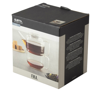 Teekanne Kaffeekanne Glaskanne mit Teetasse, 2tlg., hochwertiges hitzebestndiges Borosilikatglas, Kanne ca.  10 x 17.5 x 8 cm, Tasse ca.  10 x 12.5 x 8 cm, Volumen insgesamt ca. 800ml