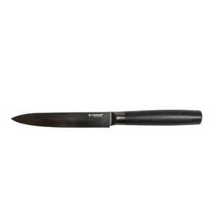 Allzweckmesser Universalmesser Kchenmesser, rostfreier Edelstahl, ca. 24 x 2 x 2 cm, Griff lackiert, schwarz