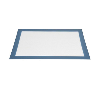 Backmatte Backunterlage Silikonbackmatte Dauerbackmatte, Silikon mit Glasfasergewebe, ca. 40 x 30 cm, taubenblau