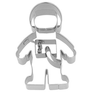 Ausstecher Kosmonaut Astronaut Taucher mit Pgung, Keksausstecher Pltzchenform, Edelstahl &ndash; rostfrei, ca. 8 cm