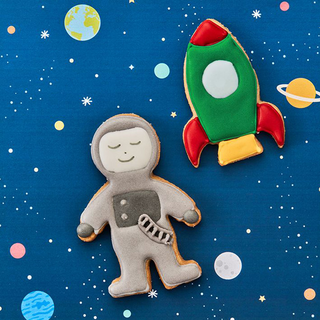 Ausstecher Kosmonaut Astronaut Taucher mit Pgung, Keksausstecher Pltzchenform, Edelstahl &ndash; rostfrei, ca. 8 cm