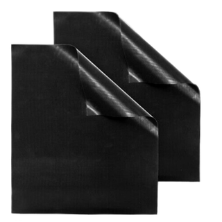 Grillmatte Bratmatte Backofenmatte, 2 Stck, Teflon, ca. 40 x 33 cm, hitzebestndig, schwarz
