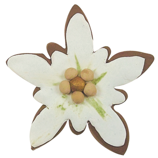Ausstecher Blume Edelweiss Schneeflocke Keksausstecher Pltzchenform, Edelstahl rostfrei, ca. 4.5 cm
