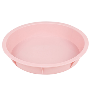 Backform  ca 26 cm rosa Rundform Kuchenform rund, hochwertiges lebensmittelechtes Silikon