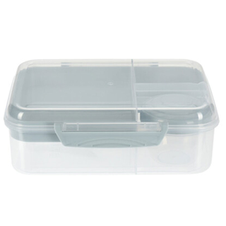 Lunchbox DELUXE mit Unterteilung und Dschen L ca 21,5 x B  17 x  H 8 cm minze
