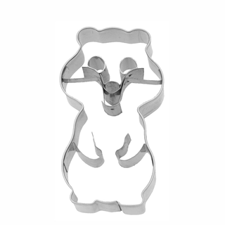 Ausstecher Hamster mit Prgung, Keksausstecher Pltzchenform, Edelstahl rostfrei, 7 cm