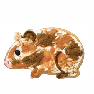 Ausstecher Meerschwein mit Prgung, Keksausstecher Pltzchenform, Edelstahl rostfrei, 7 cm